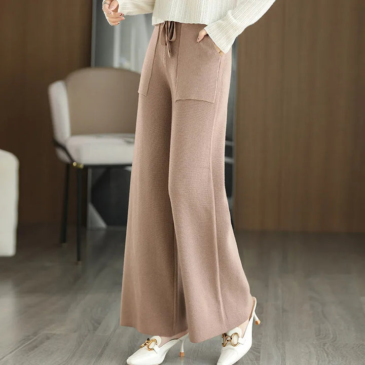 Monaco Wide-Leg Wool Pant