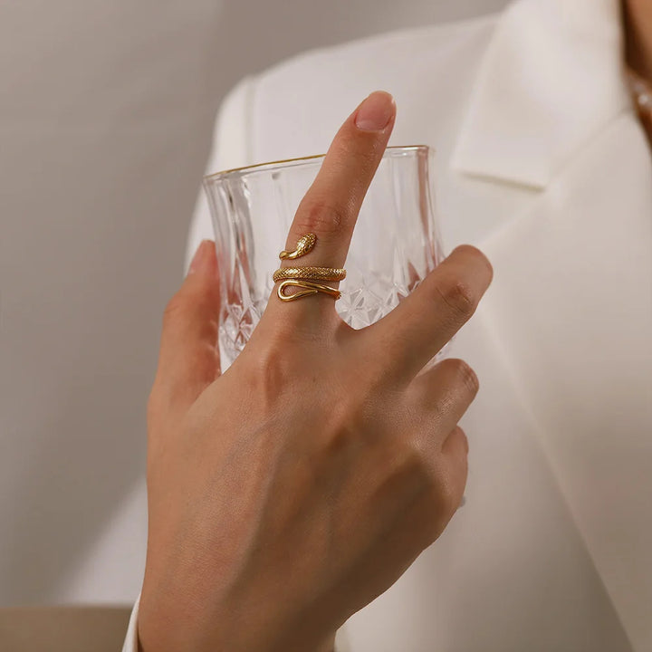 Serpente Coil Wrap Ring