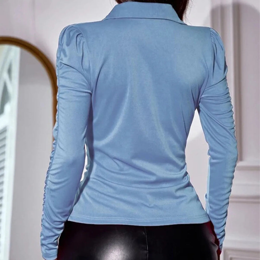 Ruched Power Blouse