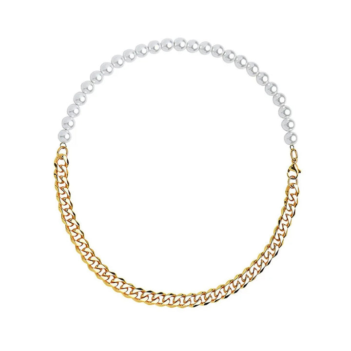 Eclipse Chain Pearl Necklace