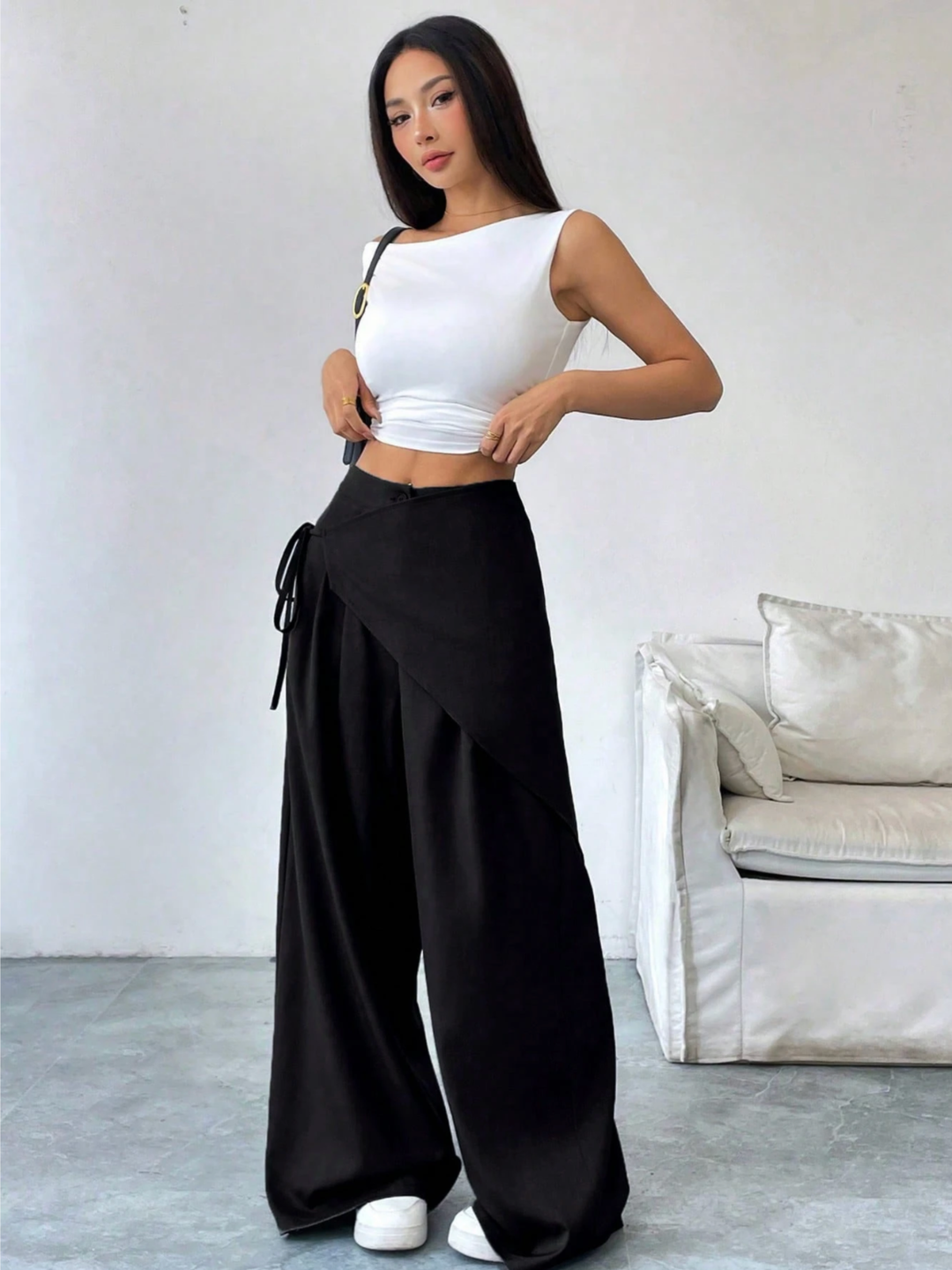 Vivia Wrap-Front Pant