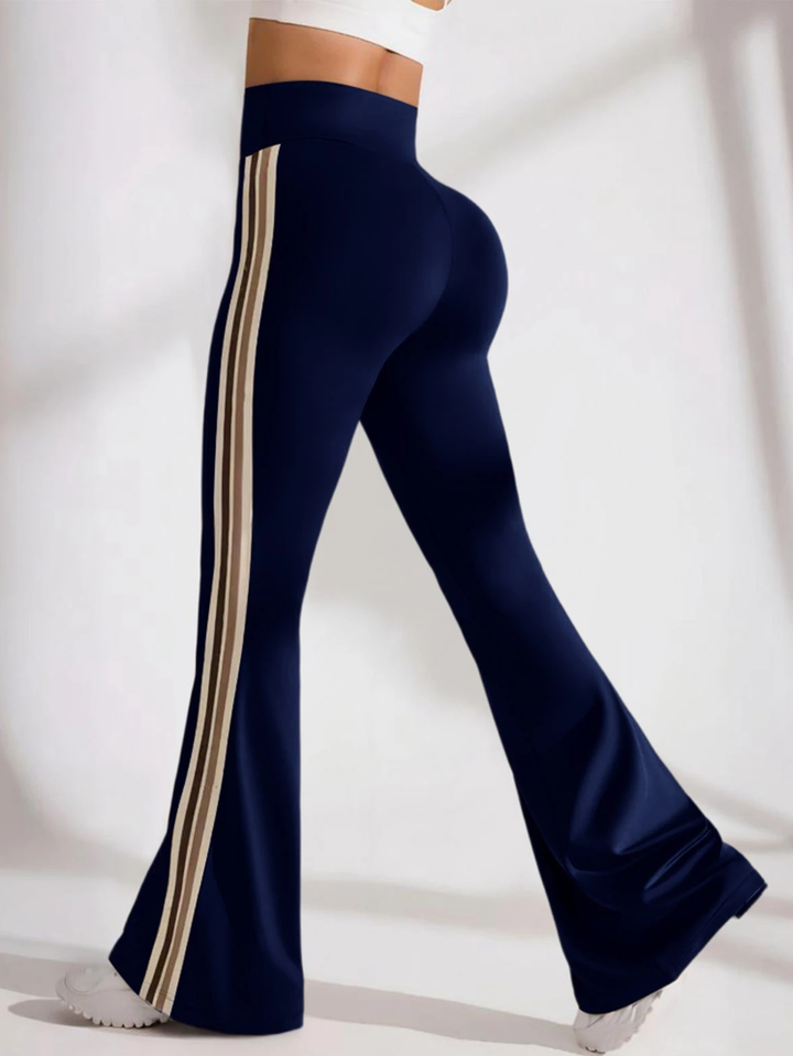 Sculpt Stripe Yoga Flares