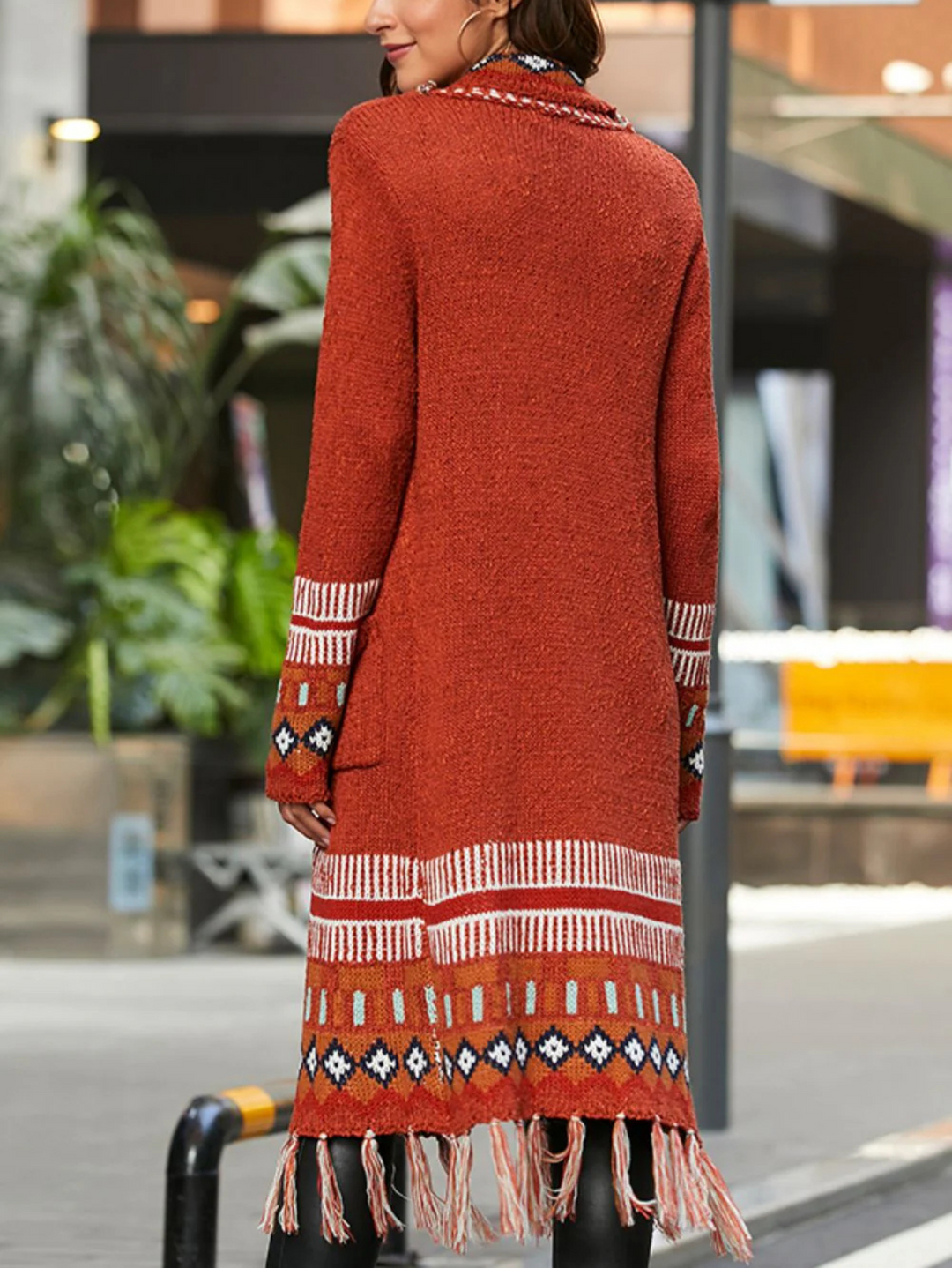 Zia Fringe Knit Cardigan