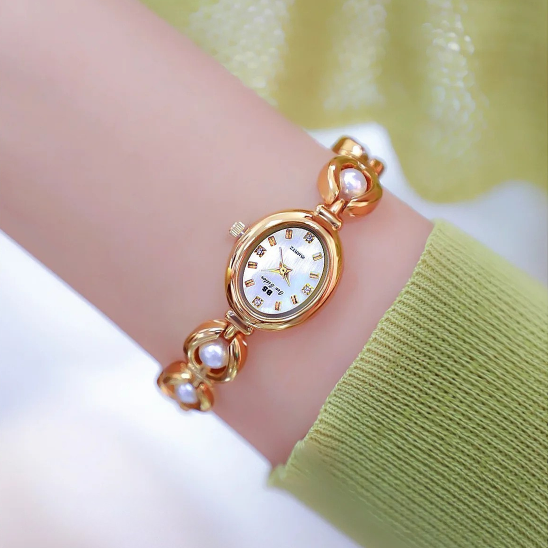 Lyra Pearl Link Watch