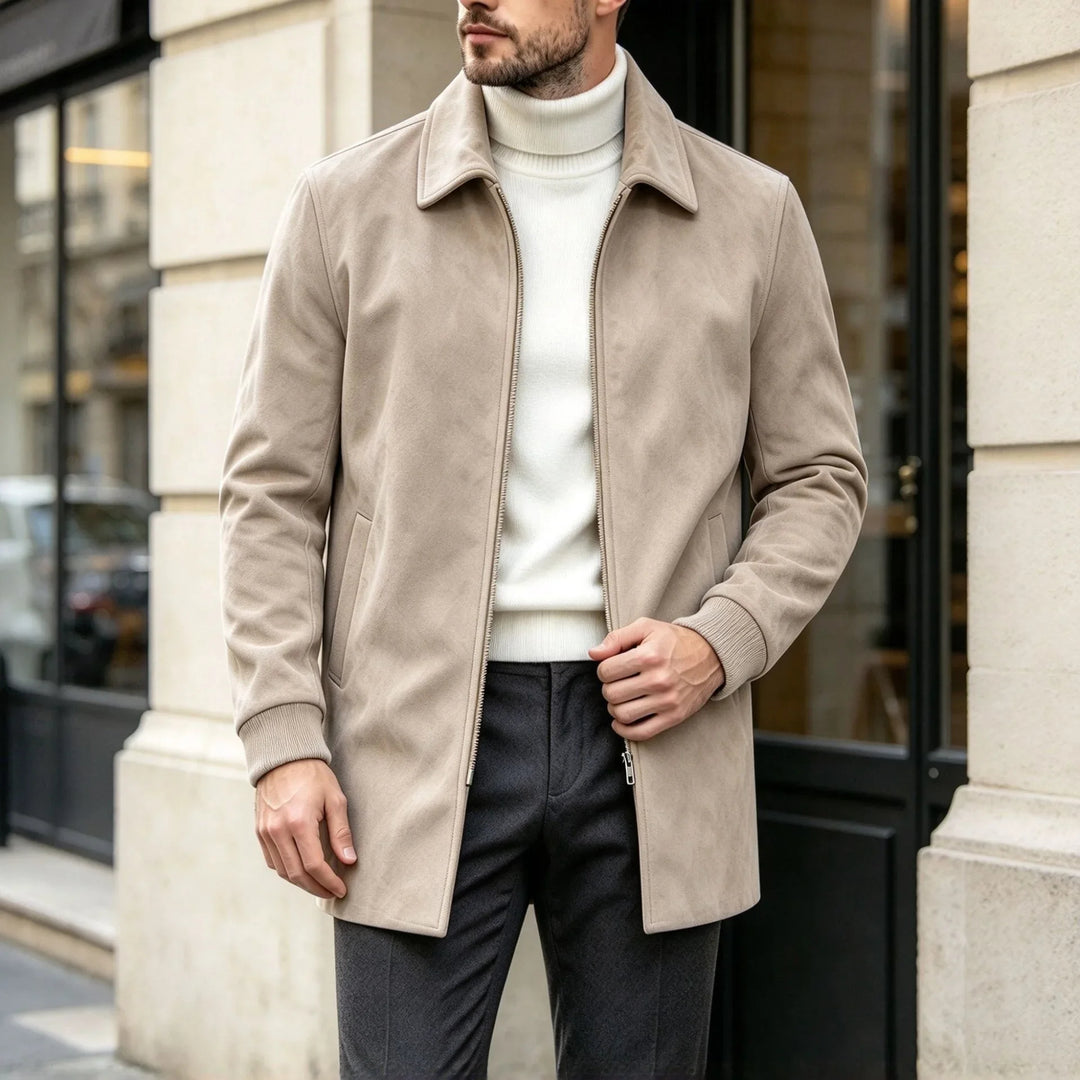 Harrington Suede Car Coat