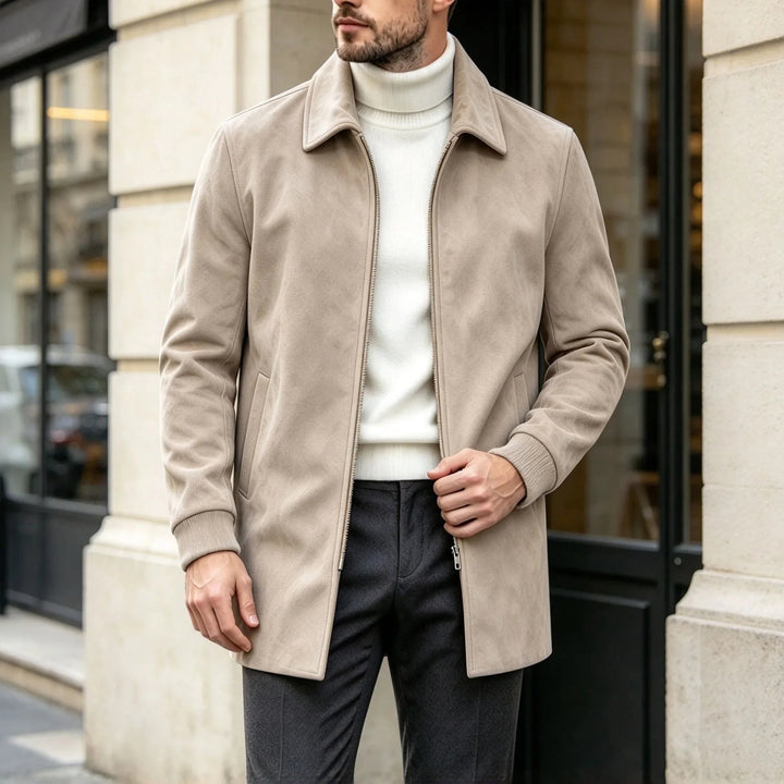 Harrington Suede Car Coat