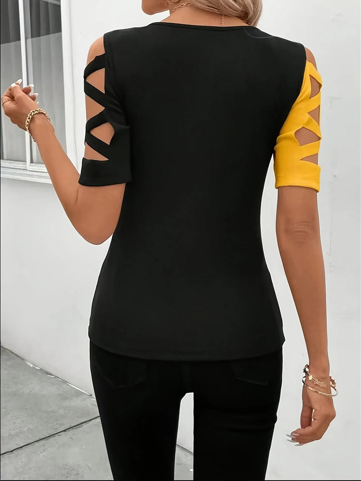 Camille Contrast Top