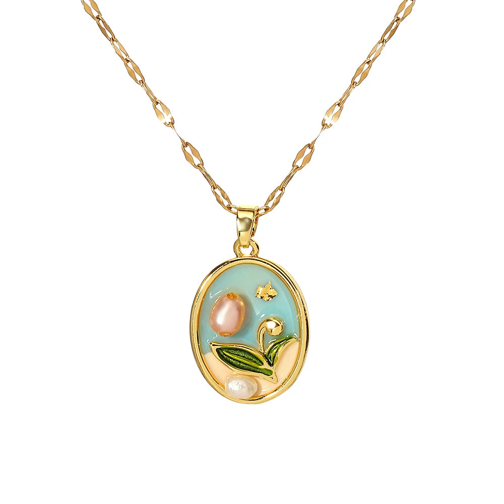 Heirloom Fleur Pendant Necklace