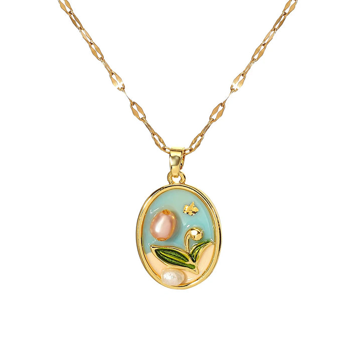 Heirloom Fleur Pendant Necklace