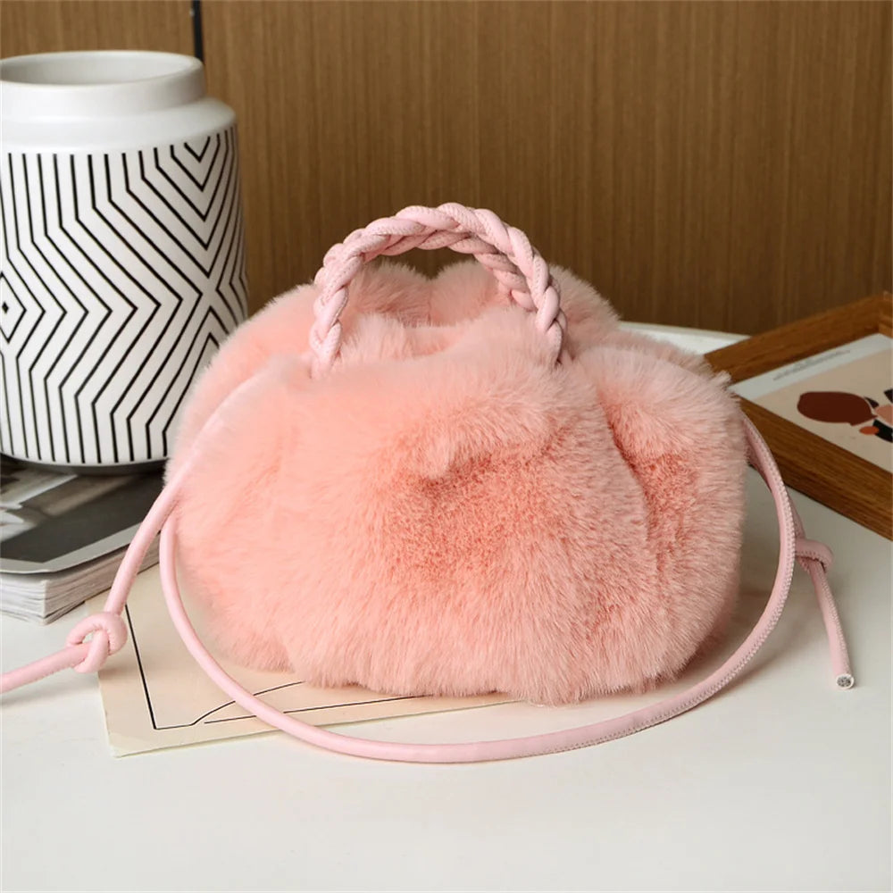 Pomme Plush Crossbody Bag
