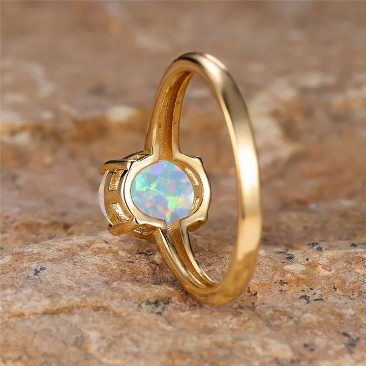Halo Opal Ring