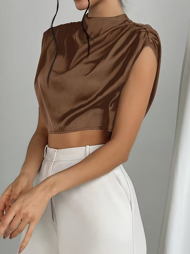 Silque Satin Drape Blouse