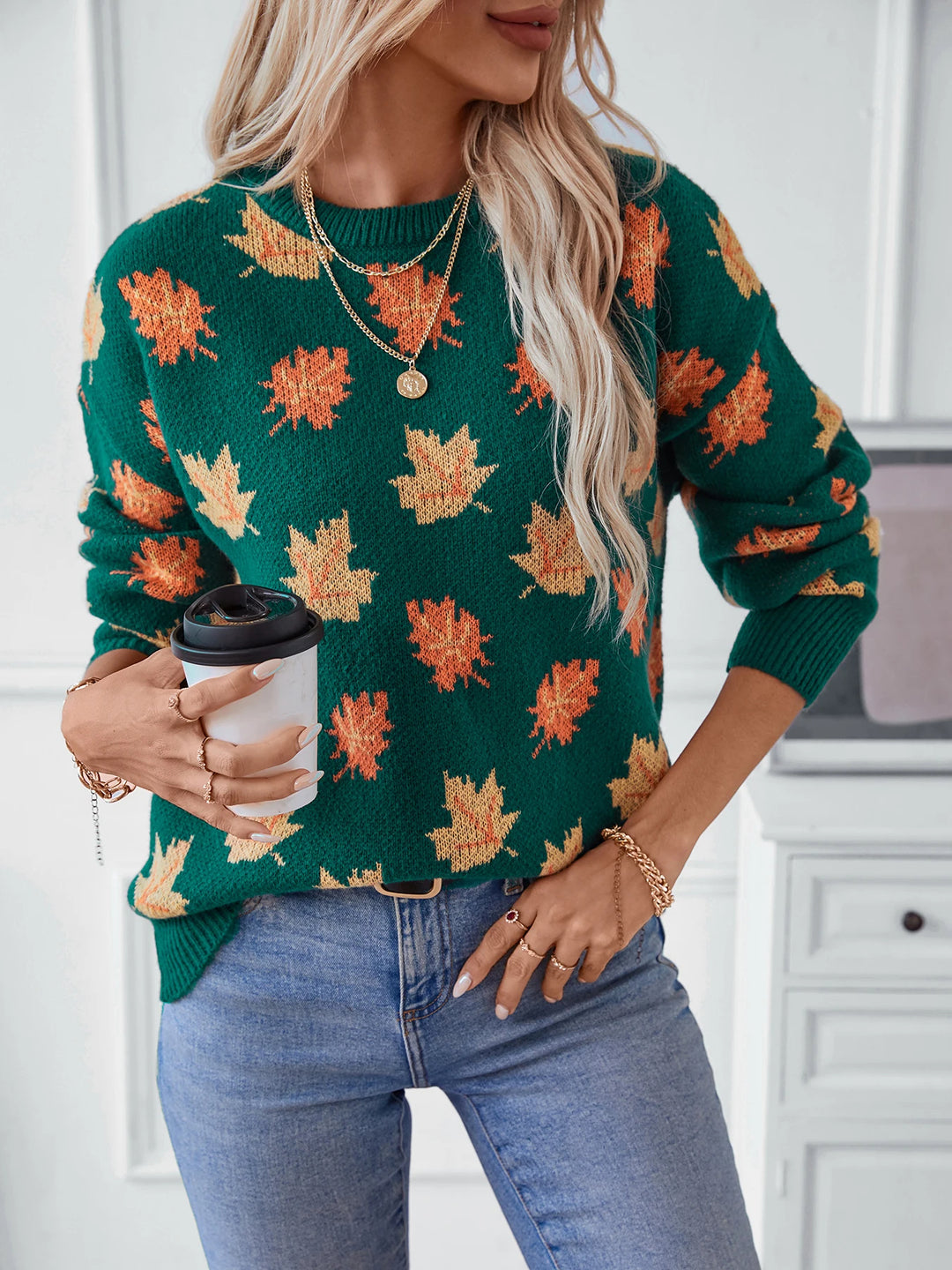 Autumn Hues Knit Sweater