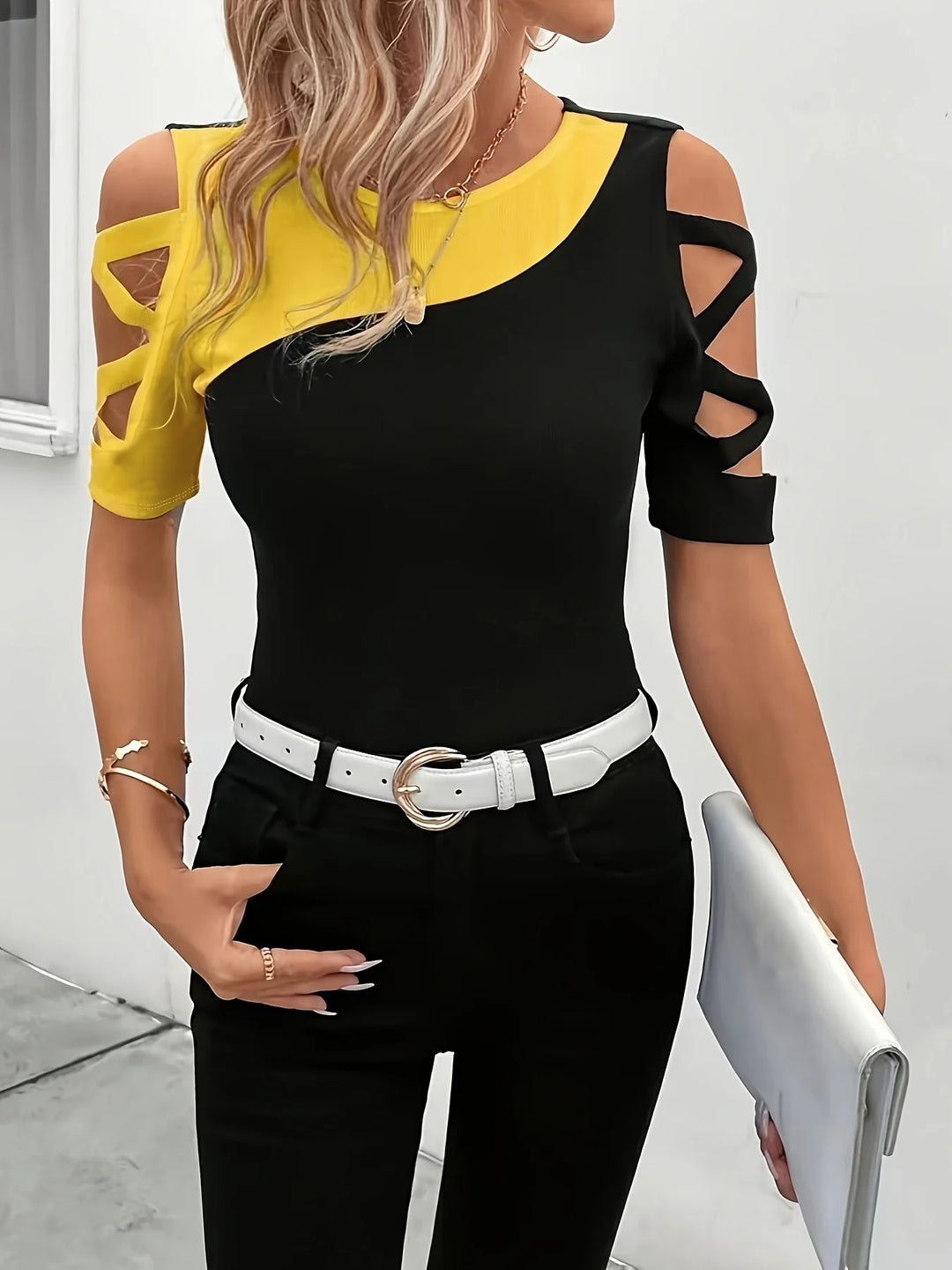 Camille Contrast Top