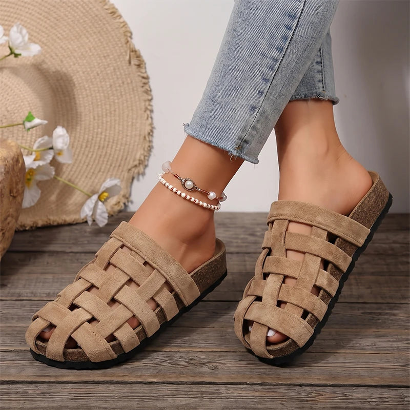 Venice Suede Weave Mule