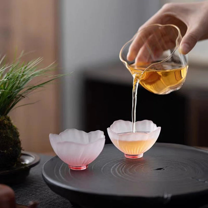 Lotus Frost Tea Cup Set