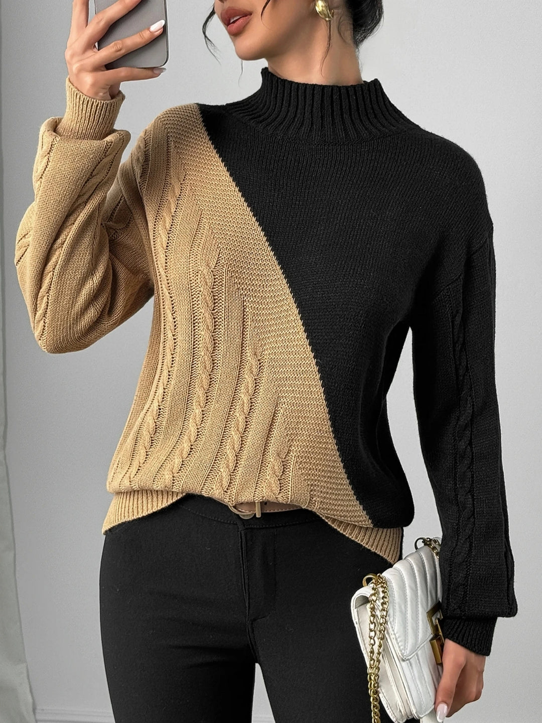 Vivia Two-Tone Sweater