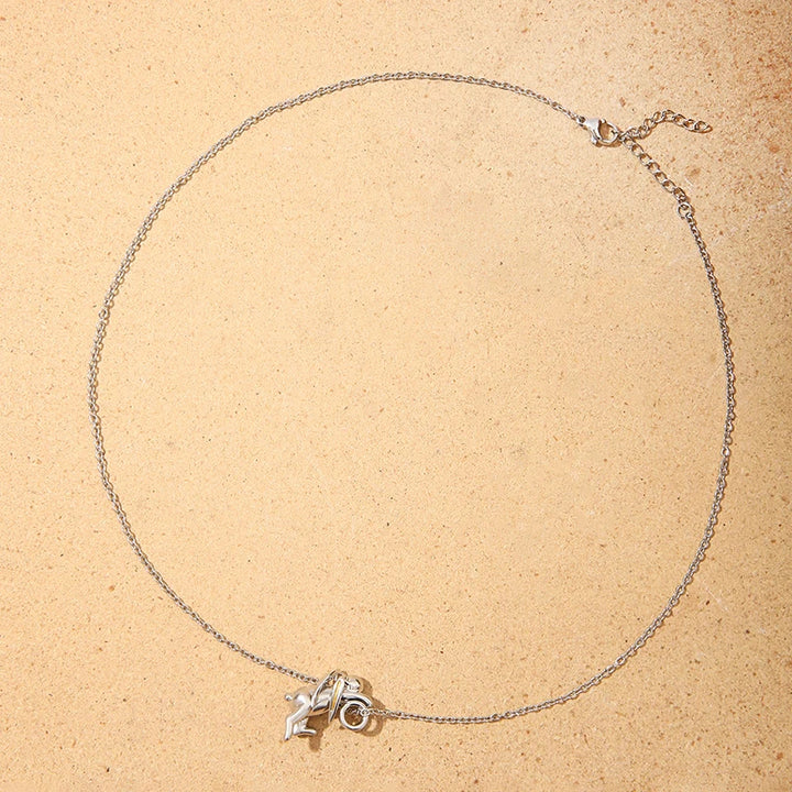 Silver Hare Pendant Necklace
