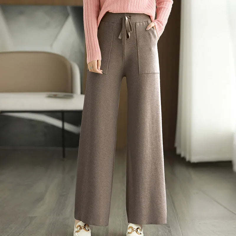 Monaco Wide-Leg Wool Pant