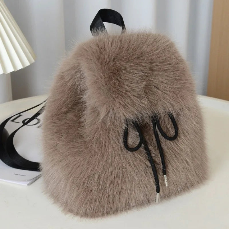 Plush Theory Faux Fur Backpack