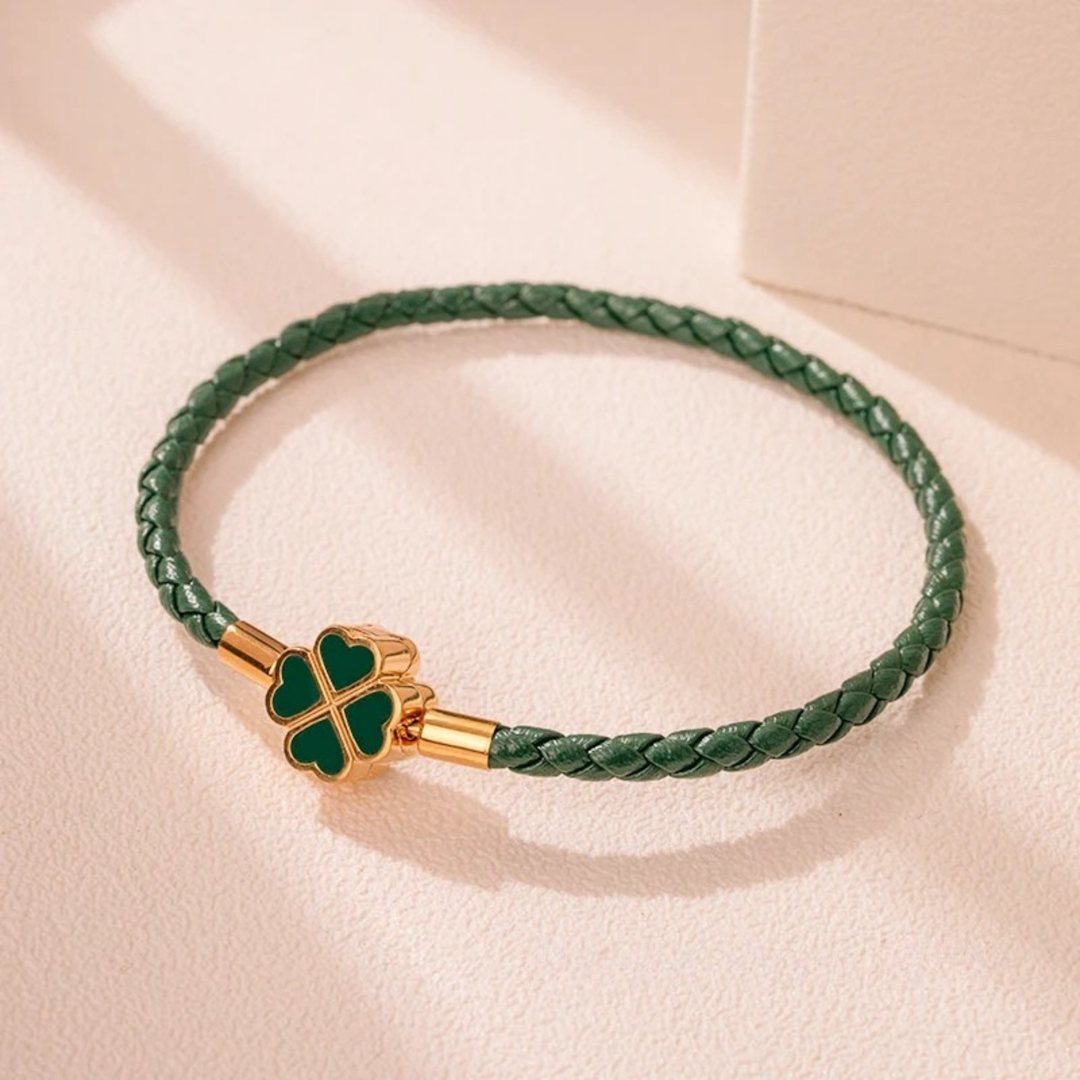 Four-Leaf Braided Bracelet