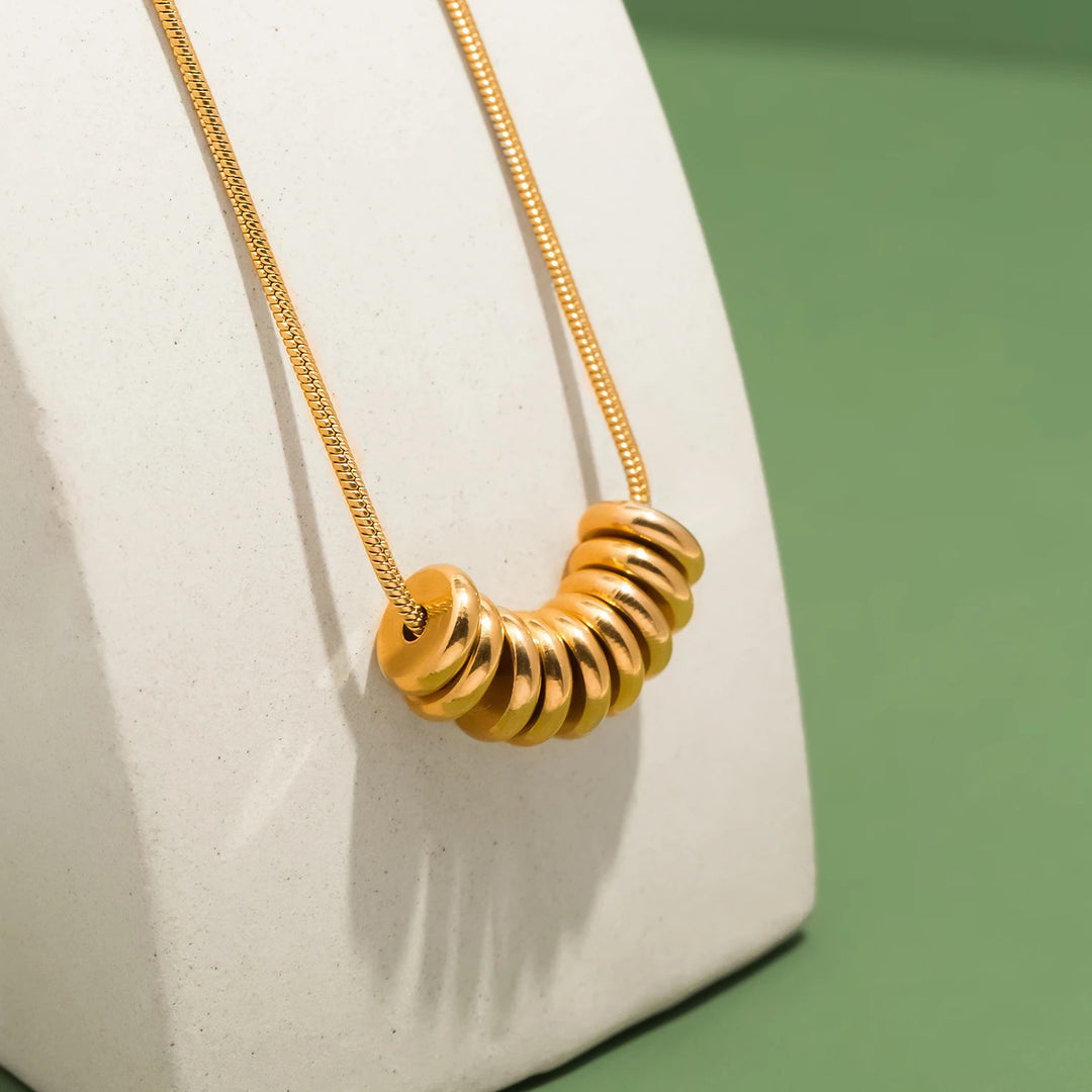 Halo Disc Chain Necklace