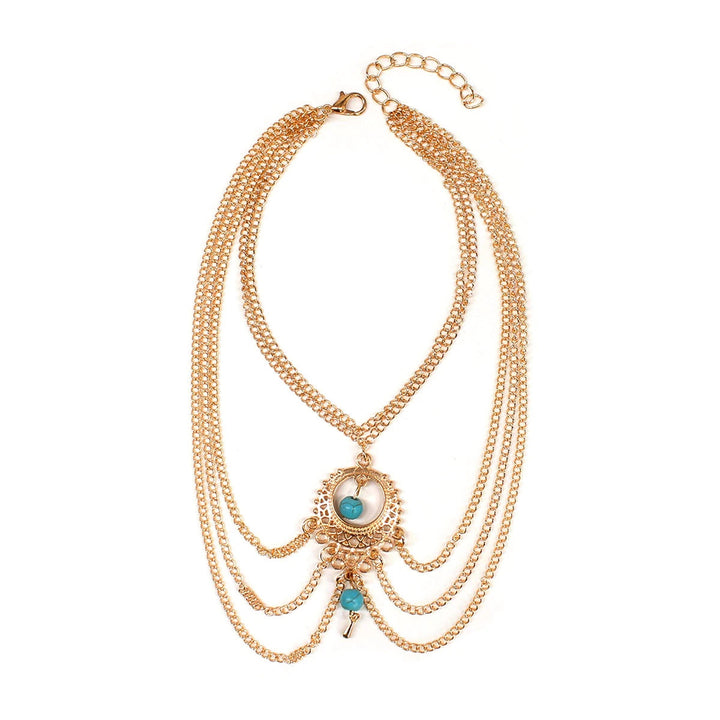 Medallion Multi-Chain Anklet