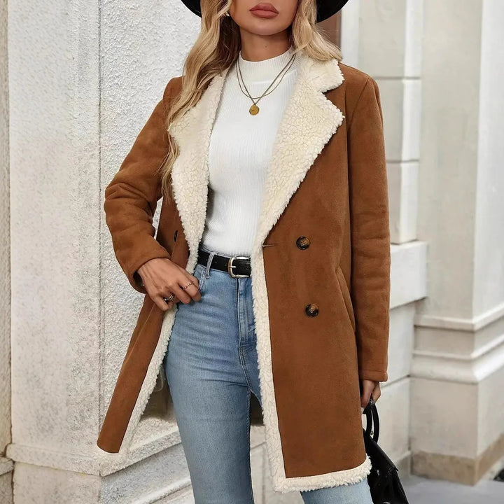 Berkshire Sherpa Suede Coat
