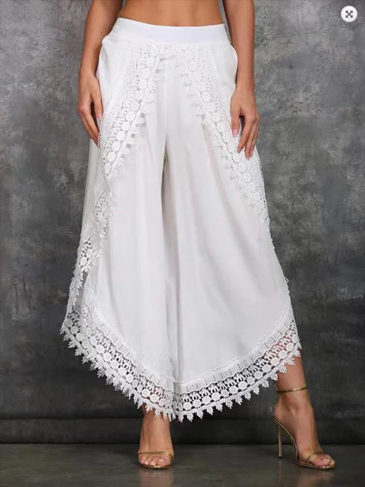 Athena Scalloped Hem Trouser