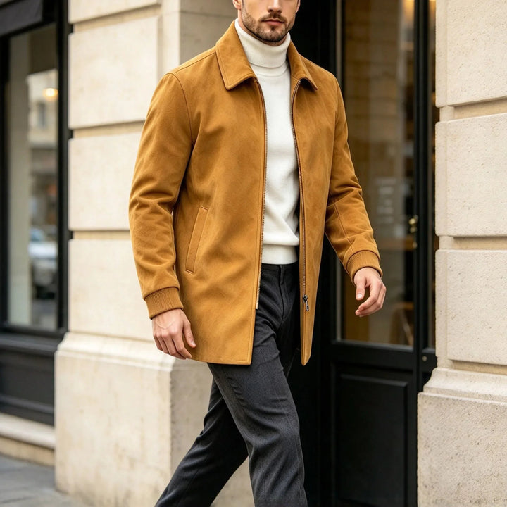 Harrington Suede Car Coat