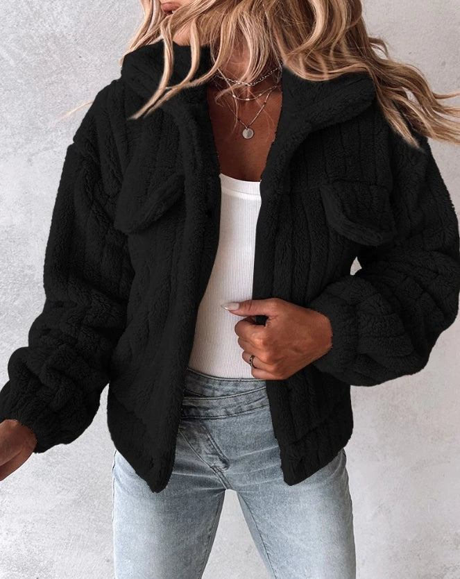 Amira Ribbed Fleece Sherpa