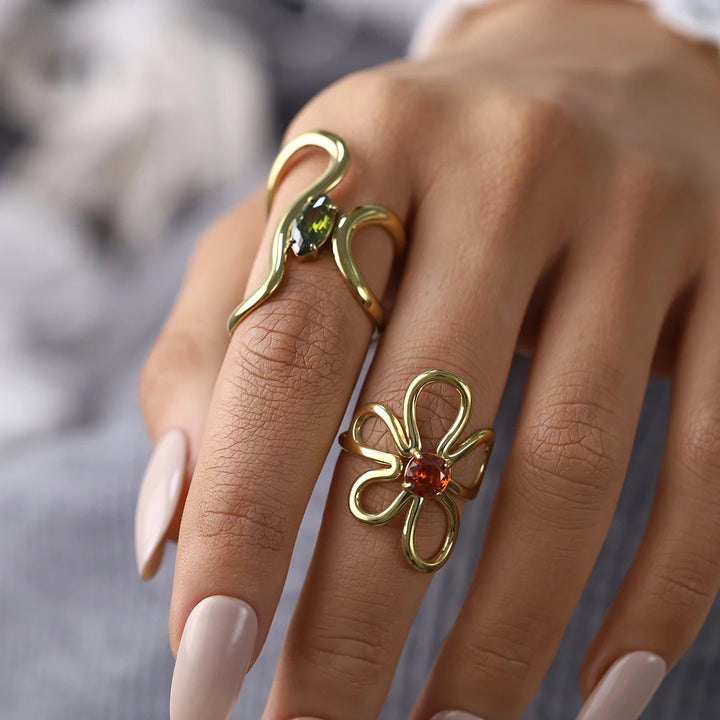 Fleur Wave Ring