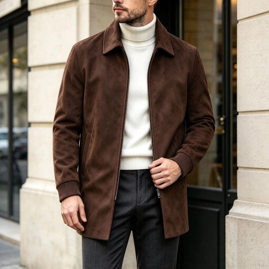 Harrington Suede Car Coat