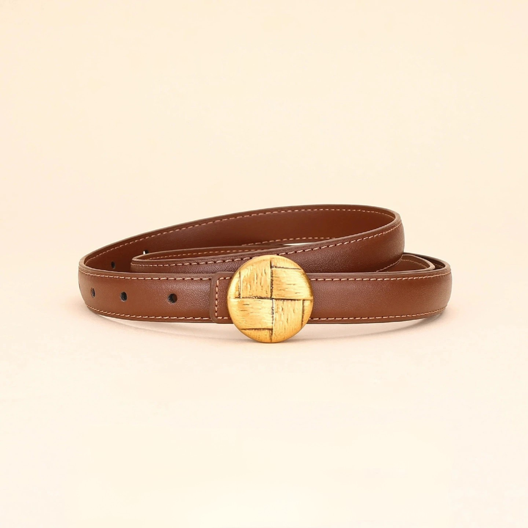 Sola Slim Leather Belt