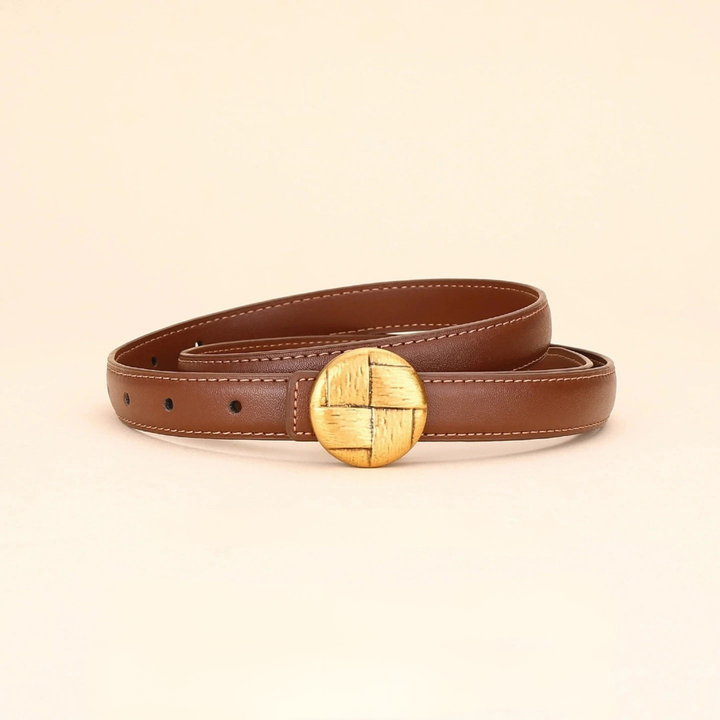 Sola Slim Leather Belt