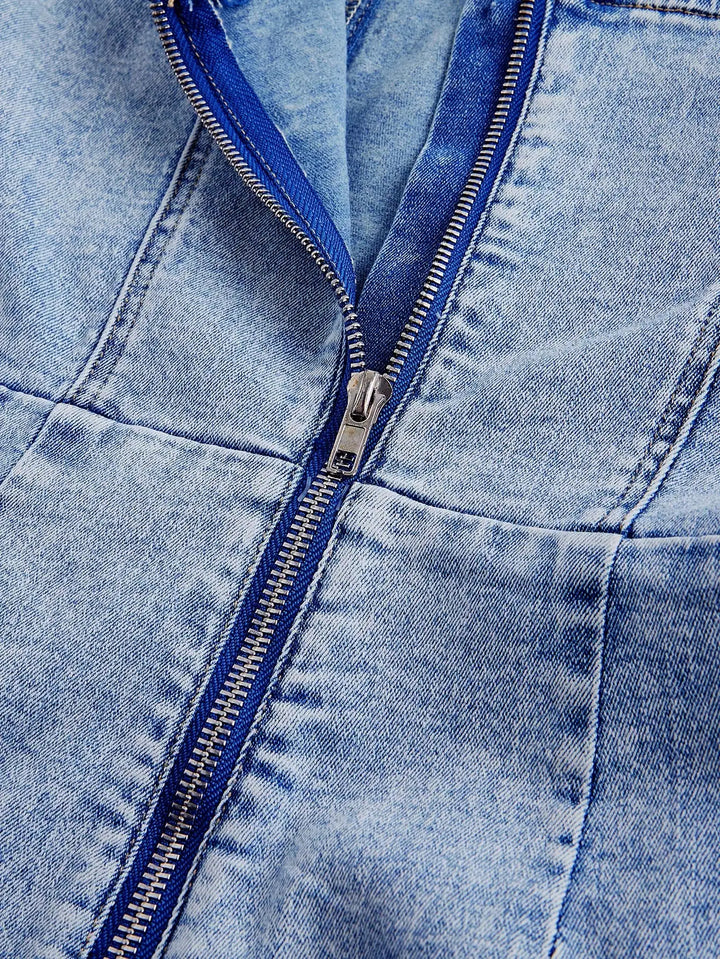 Milan Denim Romper