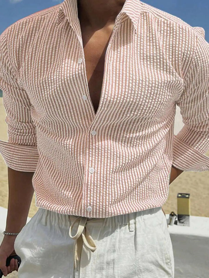 Cabo Striped Button-Up