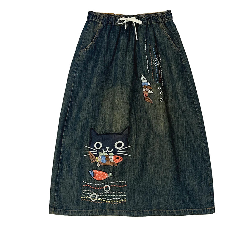 Whimsy Denim Skirt