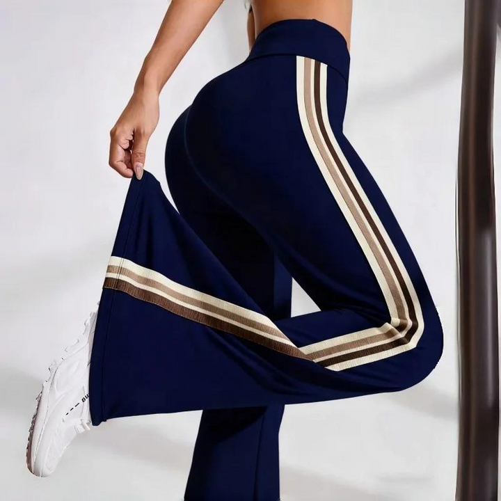 Sculpt Stripe Yoga Flares
