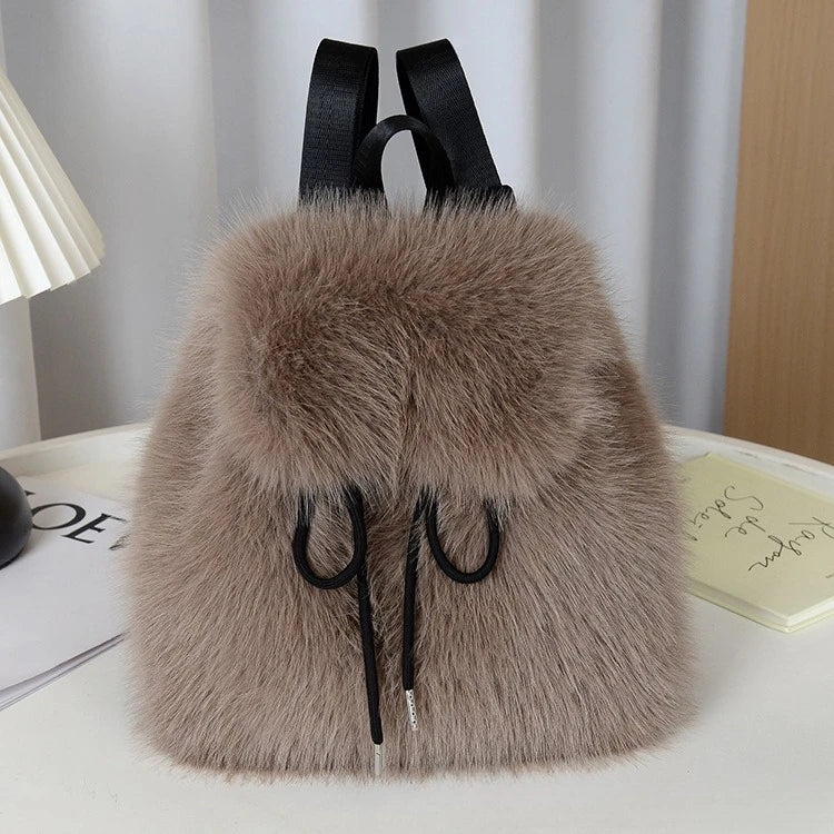Plush Theory Faux Fur Backpack