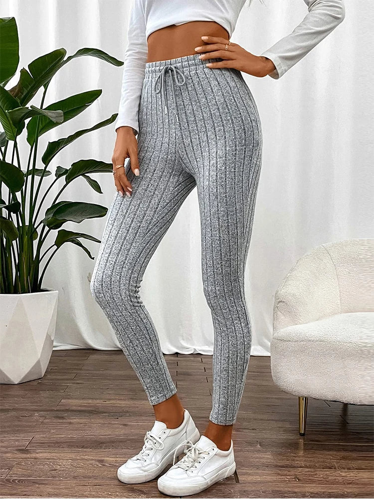 High-Rise Ribbed Legging