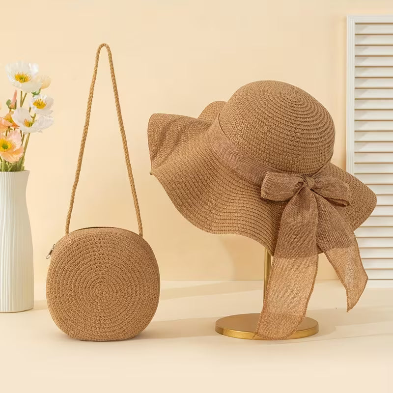 Riviera Sun Hat & Purse Set