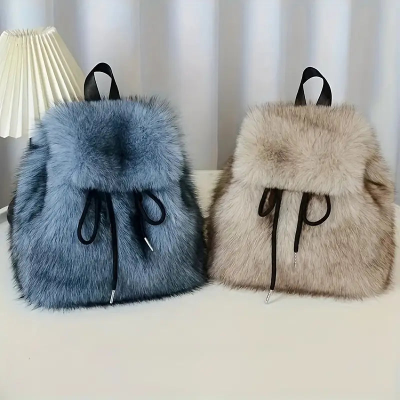 Plush Theory Faux Fur Backpack