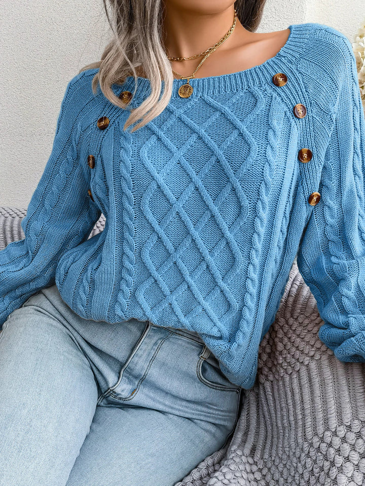 Bellamy Diamond Knit Pullover