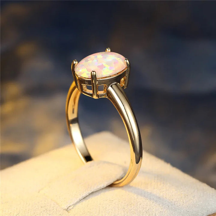 Halo Opal Ring