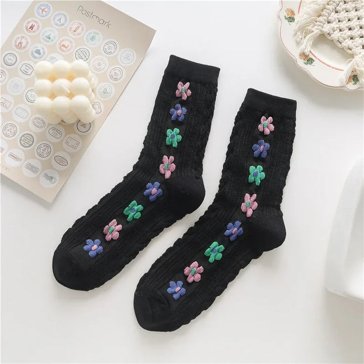 Fleur Embroidered Sock Set