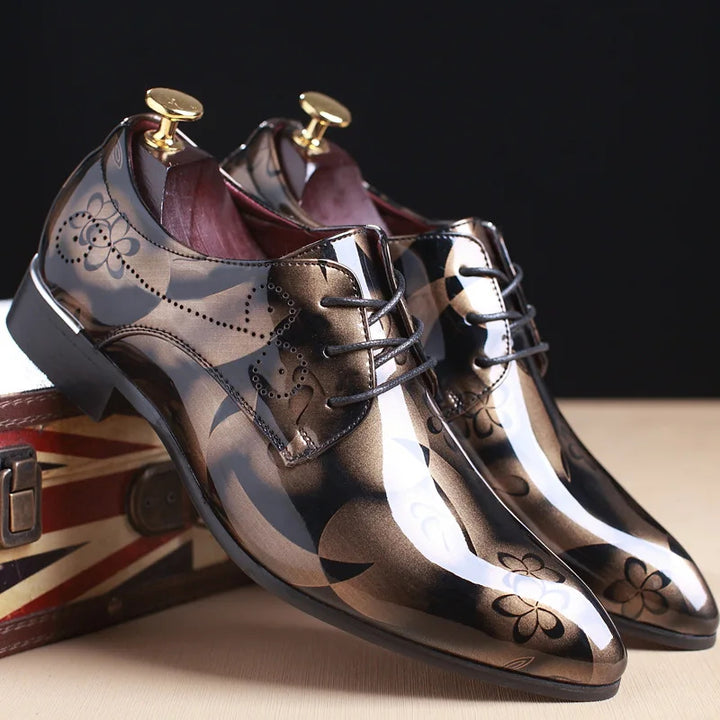 Cavell Patent Derby Oxford