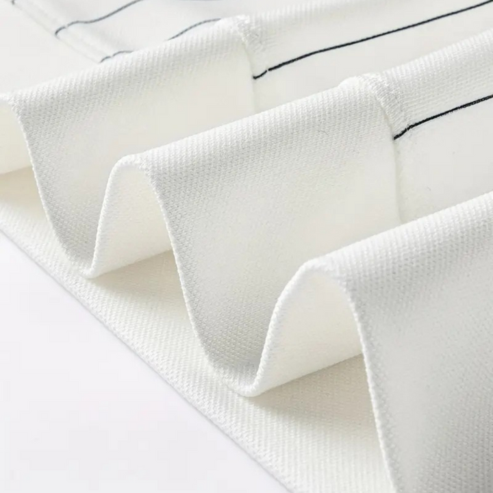 Stratus Pinstripe Mandarin Collar Shirt