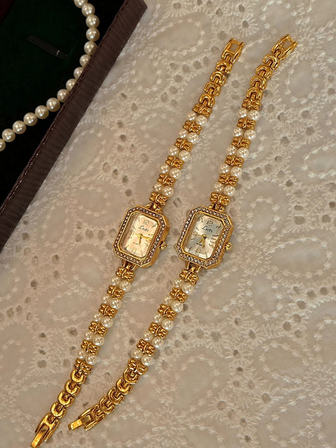 Venetian Pearl Bracelet Watch
