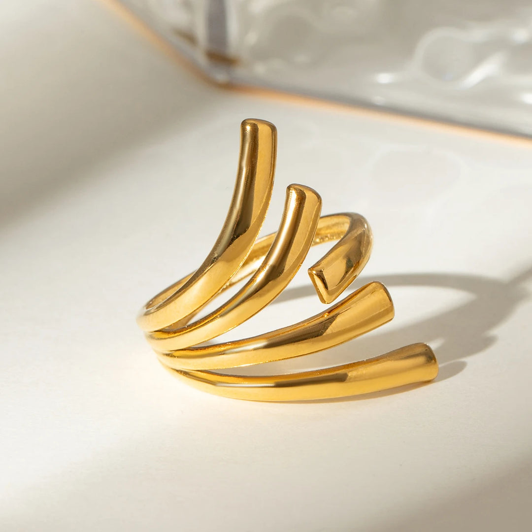 Rise Fan Arc Ring